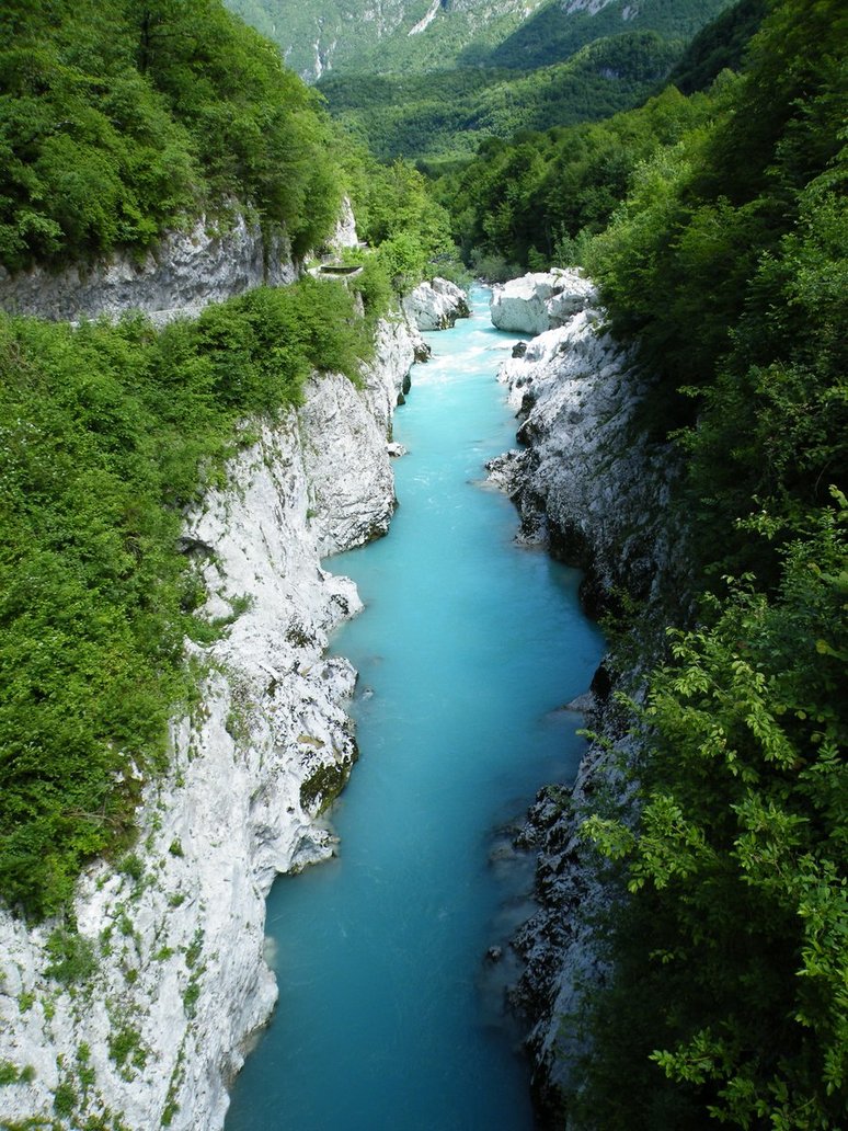 A Soča folyó Szlovéniában