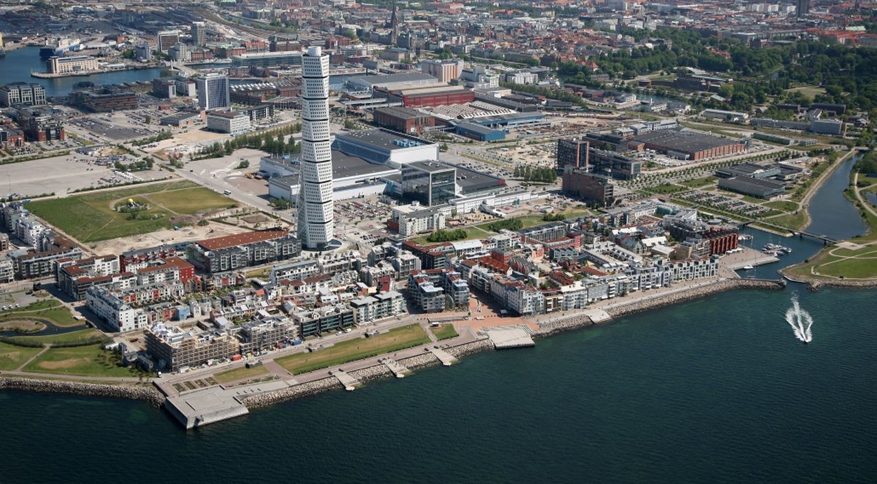 Az ökováros Malmö-ben a Turning Torso-val