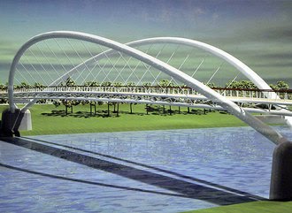 A Tiszavirág híd Szolnokon